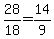 28%2F18=14%2F9