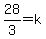 28%2F3=k