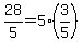 28%2F5=5%283%2F5%29