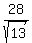 28%2Fsqrt%2813%29