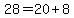 28=20%2B8
