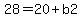 28+=+20%2Bb2