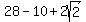 28-10%2B2sqrt%282%29