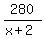 280%2F%28x%2B2%29