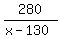 280%2F%28x-130%29