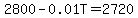 2800+-+0.01T+=+2720