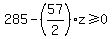 285+-+%2857%2F2%29z%3E=0