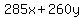 285x%2B260y