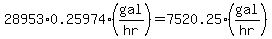 28953+%2A0.25974%28gal%2Fhr%29=7520.25%28gal%2Fhr%29