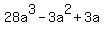 28a%5E3+-3a%5E2%2B3a