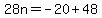 28n=-20%2B48