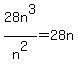 28n%5E3%2Fn%5E2+=+28n