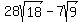 28sqrt%2818%29+-+7sqrt%289%29