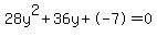 28y%5E2%2B36y%2B-7+=+0