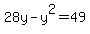 28y-y%5E2=49