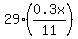 29%2A%280.3x%2F11%29