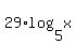 29%2Alog%285%2Cx%29