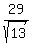 29%2Fsqrt%2813%29