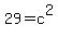 29+=+c%5E2