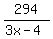 294%2F%283x-4%29