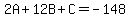 2A%2B12B%2BC=-148