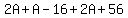 2A%2BA-16%2B2A%2B56%29=360