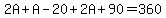 2A%2BA-20%2B2A%2B90=360