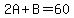 2A%2BB=60