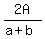 2A%2F%28a%2Bb%29