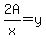 2A%2Fx+=+y