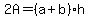 2A=%28a%2Bb%29h