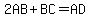 2AB%2BBC=AD