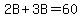 2B%2B3B=60