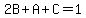 2B%2BA%2BC=1