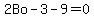 2Bo-3-9+=0