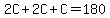 2C%2B2C%2BC=180