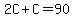 2C%2BC=90