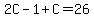 2C-1%2BC=26