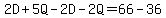 2D%2B5Q-2D-2Q=66-36