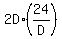 2D+%2A+%2824%2FD%29