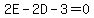 2E+-2D-3+=+0