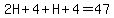 2H%2B4%2BH%2B4=47