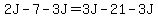 2J-7-3J=3J-21-3J%29