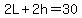 2L%2B2h=30