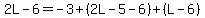 2L-6=-3%2B%282L-5-6%29%2B%28L-6%29