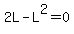 2L-L%5E2=0