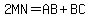 2MN=AB%2BBC