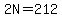 2N=212