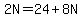 2N=24%2B8N