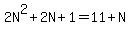 2N%5E2%2B2N%2B1=11%2BN